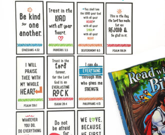 10 Bible Verse Memorization Cards For Kids Free Printable