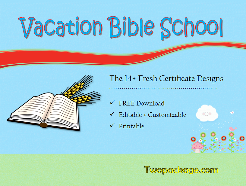 18 Vacation Bible School Certificate Templates Free