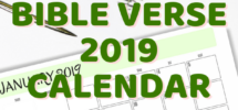 2020 Bible Verse Calendar Free Printable Free Bible Christian