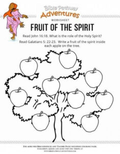 37 Trendy Fruit Of The Spirit Kjv Faith Bible Worksheets Fruit Of