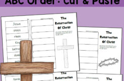 ABC Order Worksheet Cut And Paste The Resurrection Of Christ