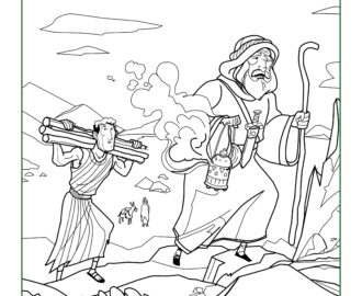Abraham Was Called To Sacrifice Isaac Coloring Page Children 39 s Bible