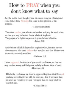 At A Loss For Words When You Pray This Guide Is Free To Print Off And