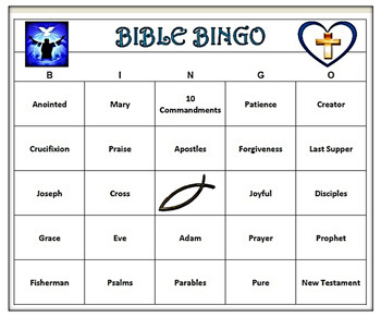 Bible Bingo Game 60 Bingo Cards Printable By TeachSomeHappiness