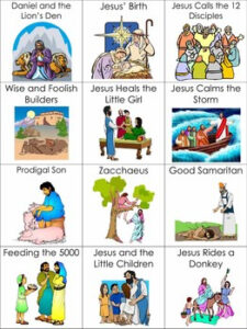 Bible Story Picture Cards By Honeybelles Teachers Pay Teachers