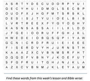 Bible Word Search Free Printable Bible Verse Word Searches pdf