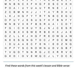 Bible Word Search Free Printable Bible Verse Word Searches pdf