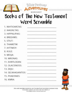 Books Of The Bible Worksheets In 2020 Bible Lessons For Kids Bible