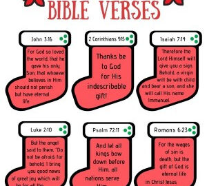 Christmas Bible Verses For Kids Free Printable Memory Verses