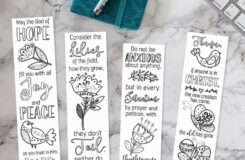 Coloring Bible Bookmarks Printable Instant Download Color Etsy In