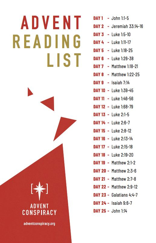 Daily Advent Reading List Advent Reading Plan Advent Readings 