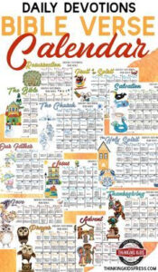 Daily Devotions For Kids 12 Month Bible Verse Calendar Daily