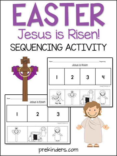 Easter Jesus Is Risen Sequencing Activity PreKinders