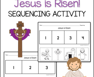 Easter Jesus Is Risen Sequencing Activity PreKinders