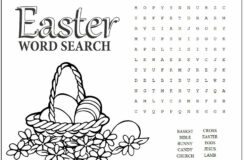 Easter Word Search Puzzles Best Coloring Pages For Kids