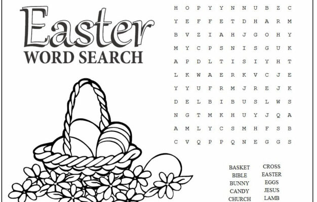 Easter Word Search Puzzles Best Coloring Pages For Kids