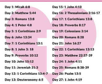 February Bible Reading Plan Understanding God s Love For Us Through