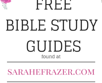 Free Bible Study Guides Sarah E Frazer Bible Study Guide Free