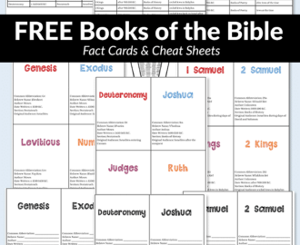 Free Books Of The Bible List Printable Cheat Sheets And Flash Cards