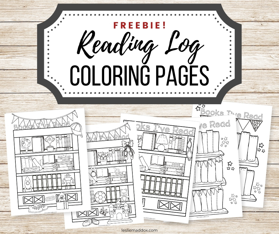 Free Coloring Reading Log Printable Leslie Maddox
