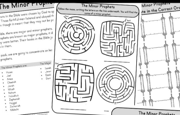 FREE Minor Prophets Bible Printable Pack Homeschool Giveaways