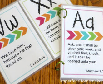 Free Printable ABC Bible Memory Verses For Preschoolers Free