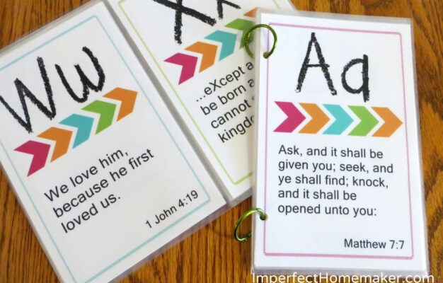 Free Printable ABC Bible Memory Verses For Preschoolers Free