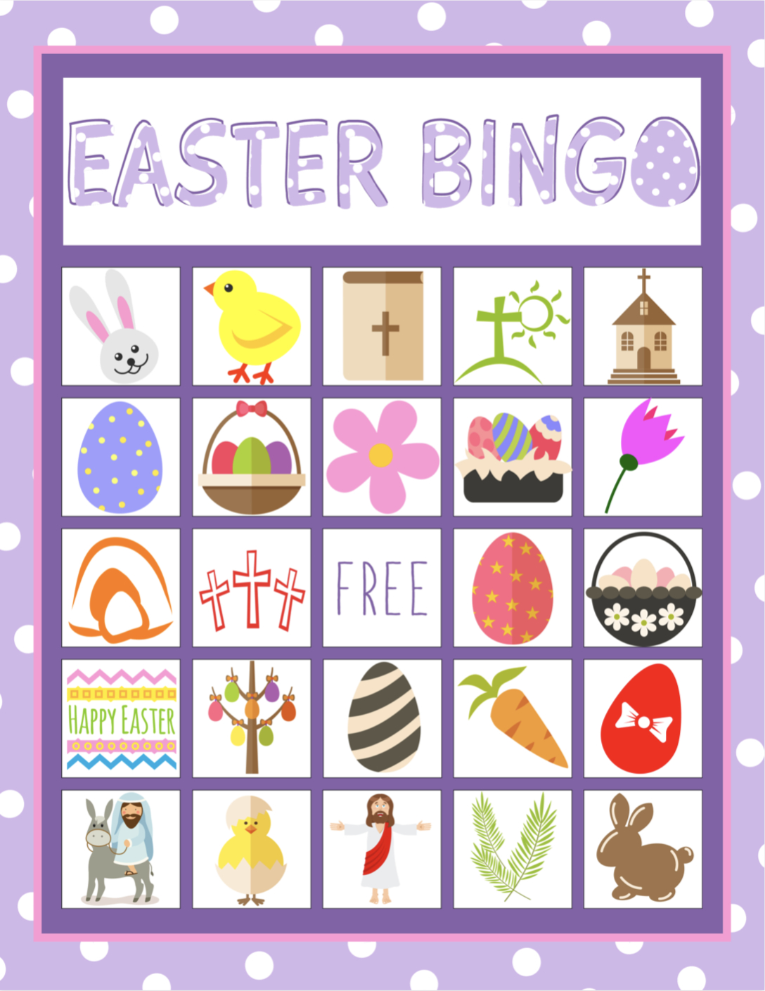 Free Printable Bible Bingo For Preschoolers Free Printable
