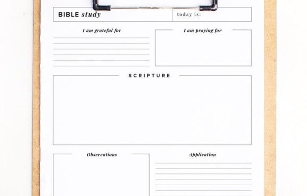 Free Printable Bible Study Worksheets For Adults Free Printable