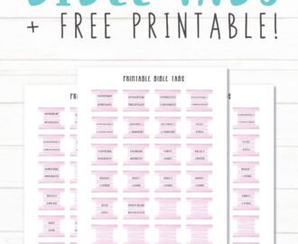 FREE Printable Bible Tabs With Instructions My Printable Faith