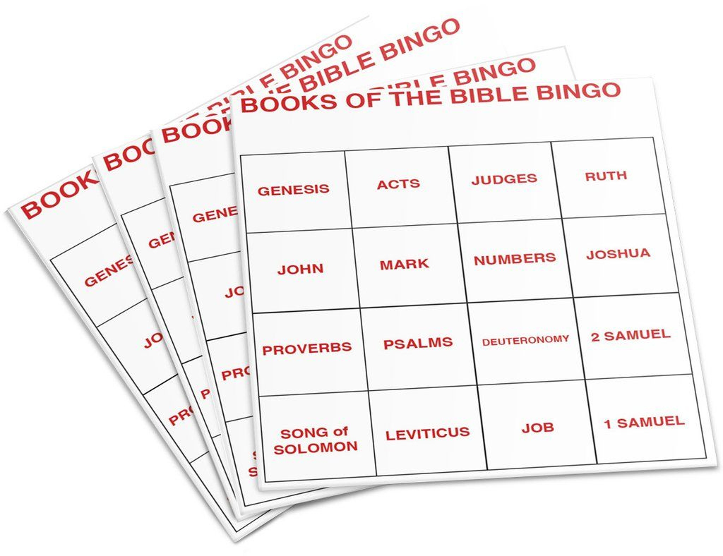 Free Printable Books Of Bible Bingo Cards Printable Bingo Cards