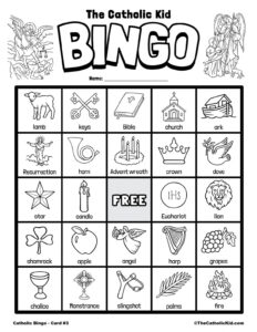 Free Printable Catholic Bingo Game Cards TheCatholicKid