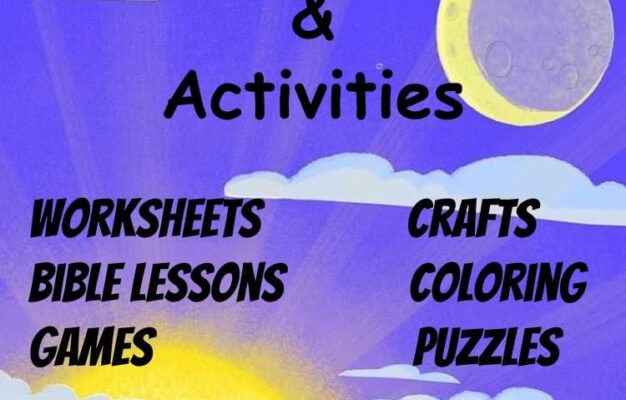 Free Printable Creation Bible Activities On Sunday School Zone In 2020