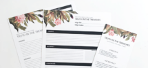 Free Printable Floral Inductive Bible Study Worksheets Companion
