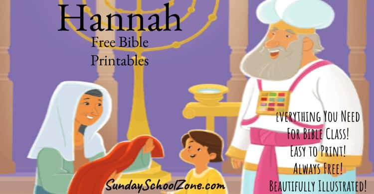 Free Printable Hannah Bible Activities On Sunday School Zone
