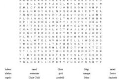 Free Printable Jumbo Word Search Puzzles For Adults Crossword Printable