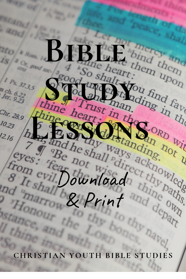 Free Printable Youth Bible Study Lesson For Kids And Teenagers Fun 