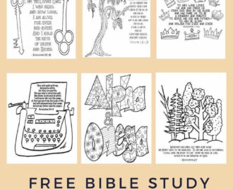 Free Revelation Scripture Coloring Pages Stevie Doodles Free