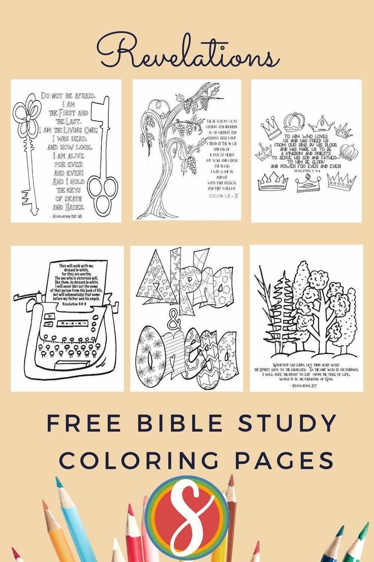 Free Revelation Scripture Coloring Pages Stevie Doodles Free 