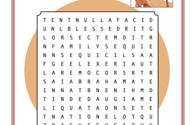 God Guided Abraham Word Search Children 39 s Bible Activities Sunday