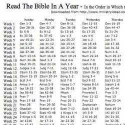 Image Result For One Year Bible Reading Plan Printable Year Bible 
