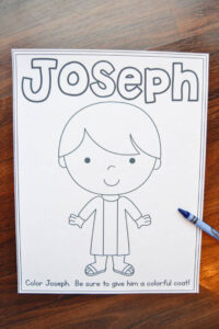 Joseph Coloring Pages Free Printables Mary Martha Mama