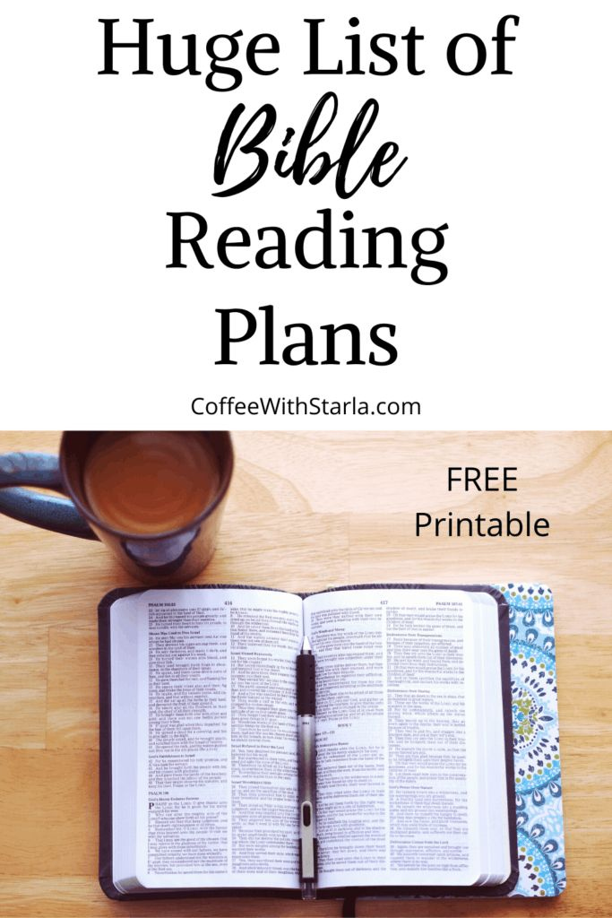 List Of Bible Reading Plans Free Printable Coffee With Starla In 