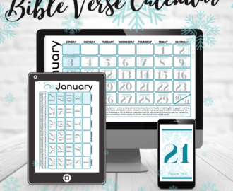 Monthly Bible Verse Calendar Daily Verse Reading Printables And