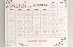 Monthly Devotional Calendar Printable