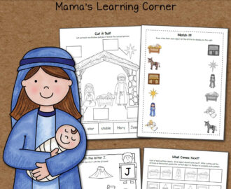 Nativity Worksheet Packet For Kindergarten And First Grade Mamas