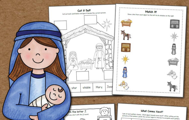 Nativity Worksheet Packet For Kindergarten And First Grade Mamas