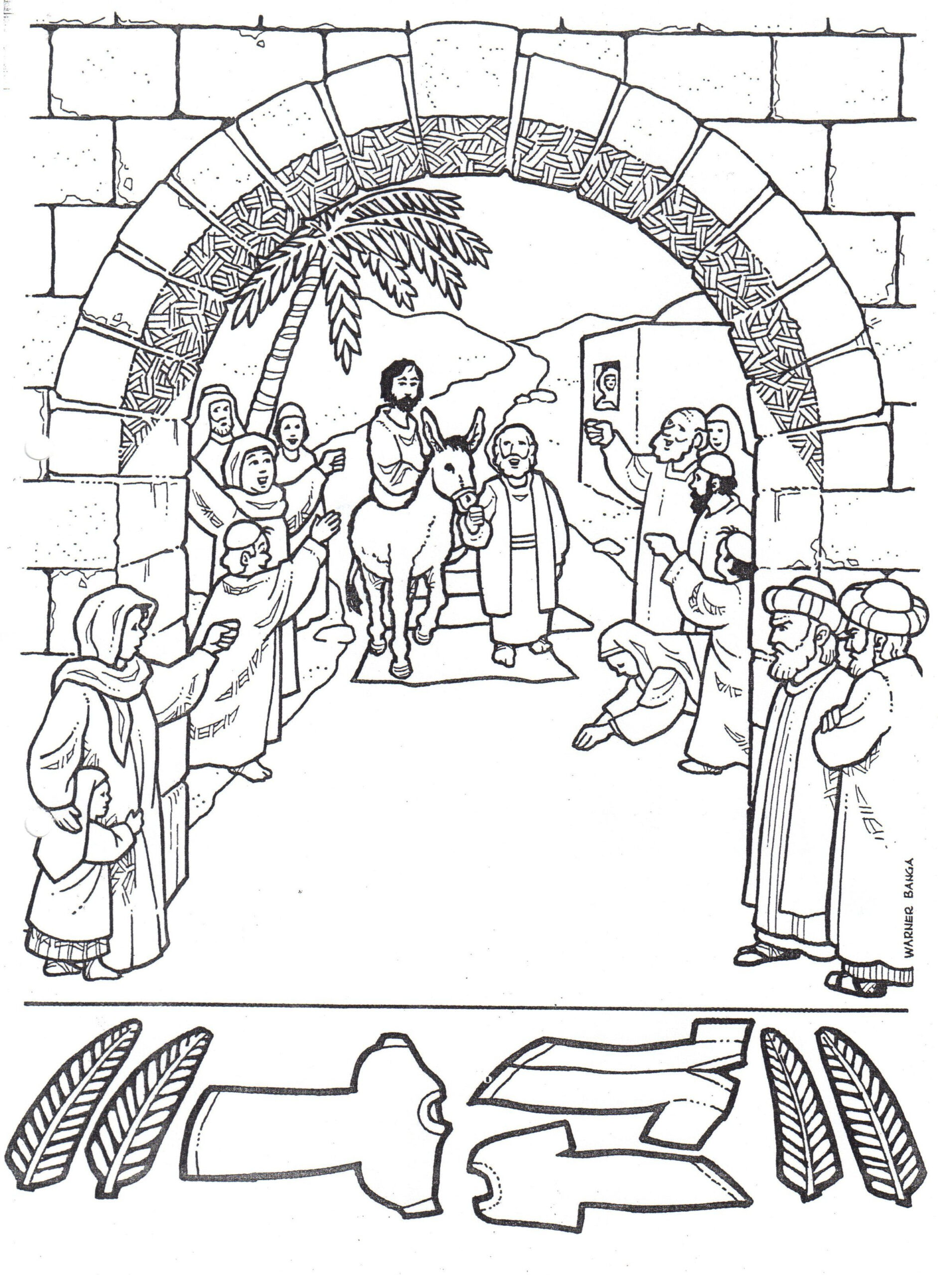Palm Sunday Coloring Pages For Preschoolers At GetColorings Free 