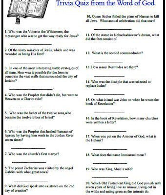 Pin On Bible Questions For Kids
