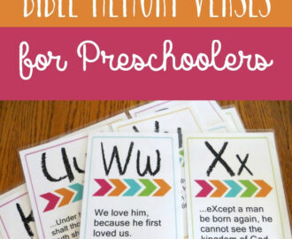 Printable ABC Memory Verses For Preschoolers